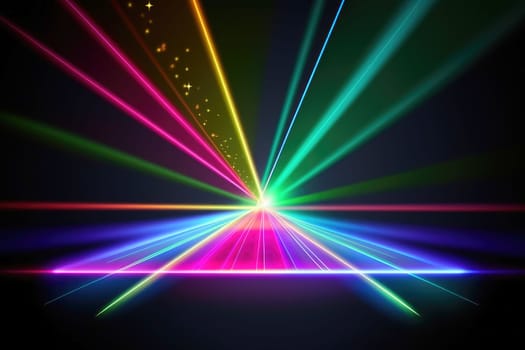 Abstract laser light background created with generative AI technology