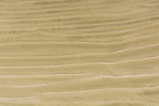 Waves of sand on one of Pacific ocean beaches on Vancouver island