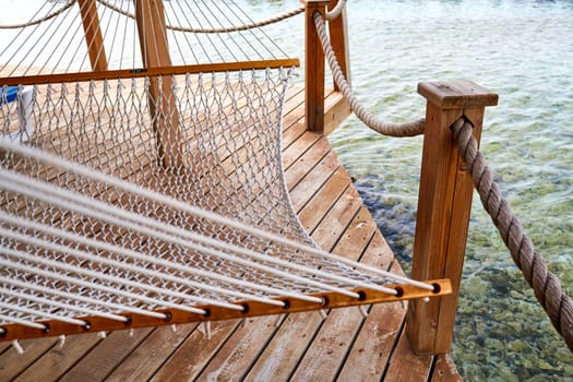 Hammock image from a island hut in carribean.