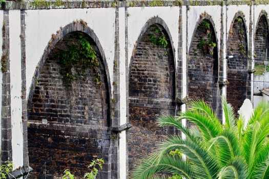 Beautiful Bridge with roman architecture arches