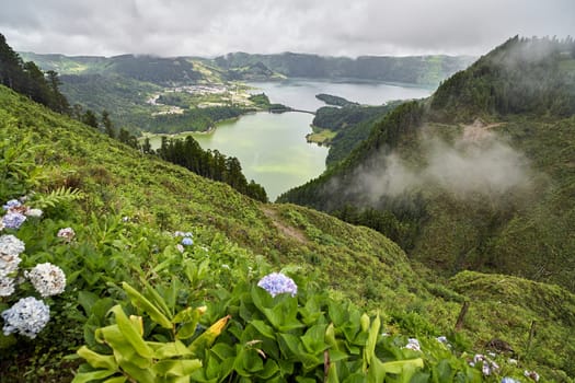 Beautiful coastal scenes of St Michaels Island, Azores, Portugal.