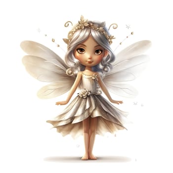 Illustration of Fairy godmother on transparent background