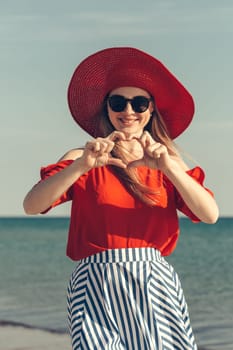 beautiful young woman enjoy summer vacation on the beach