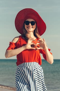 beautiful young woman enjoy summer vacation on the beach