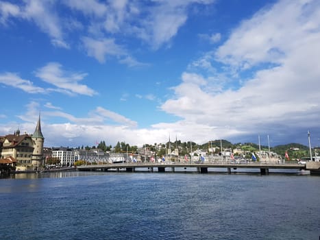 city,cloud,daytime,evening,horizon,panorama,river,sea,sky,skyline,water,waterway