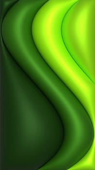 Abstract green background, 3D illustration