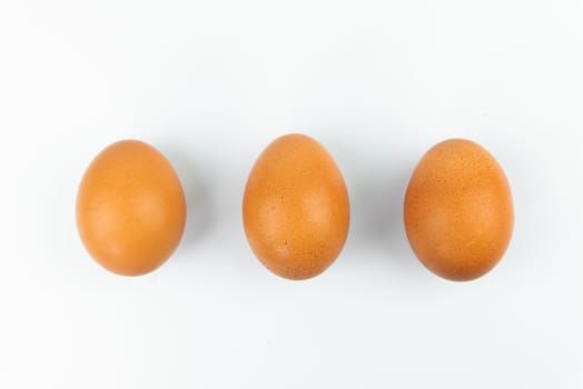 eggs isolated on white background