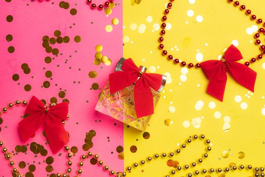 Bright makeup layout . Fashion industry. Cosmetology. Makeup Glitter Bright background