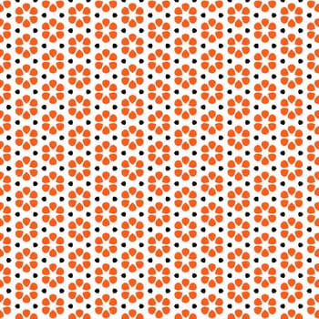 Abstract geometric shape pattern with an orange colour for background