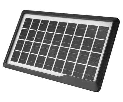 solar portable panel on a white background in insulation