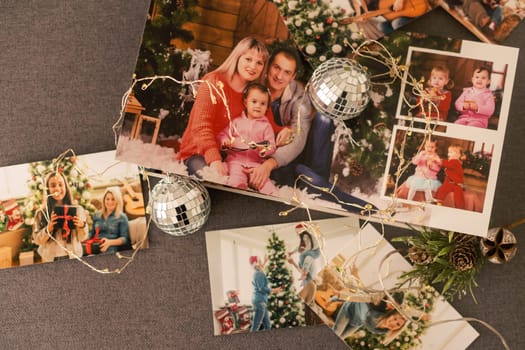 photo next to gifts, garland