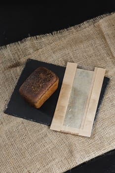 Flour bakery products. Delicious freshly baked homemade bread. Rye pastry.