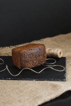 Flour bakery products. Delicious freshly baked homemade bread. Rye pastry.
