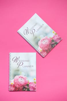 Notebook for notes for future newlyweds. Wedding notebook for the bride