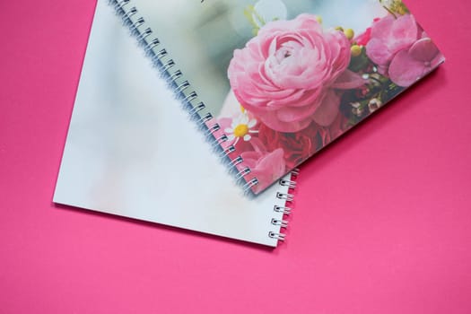 Notebook for notes for future newlyweds. Wedding notebook for the bride