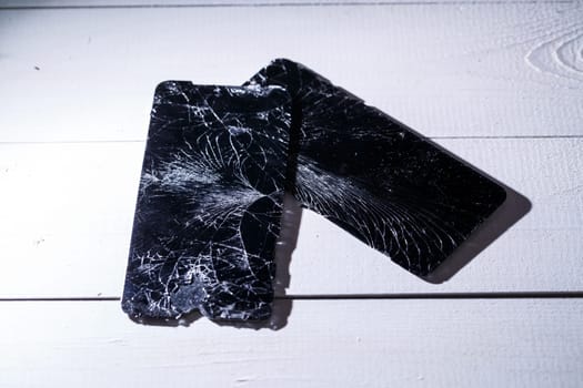 Tablet repair, replacement of glass on the tablet. Broken glass on a mobile device