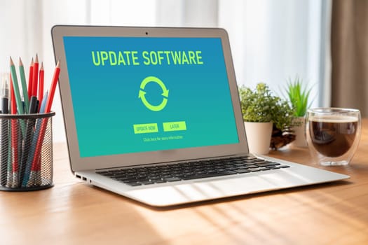 Software update on computer for modish version of device software upgrade