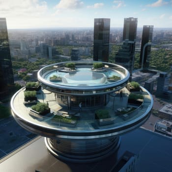 The roof of the skyscraper of the future, new technologies