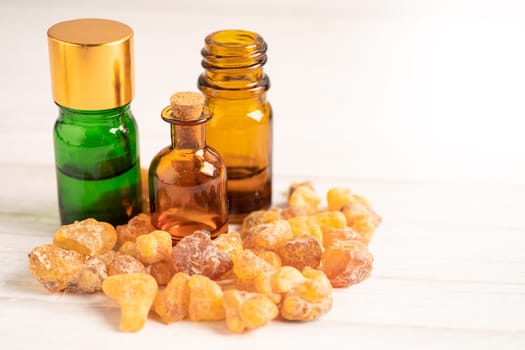 Frankincense or olibanum aromatic resin and soap for used in incense and perfumes.