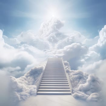 A staircase leading to heaven. The Concept of Faith