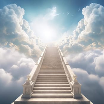 A staircase leading to heaven. The Concept of Faith