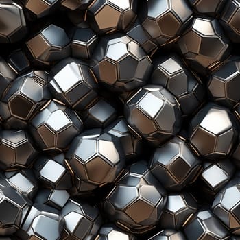 Abstract seamless texture of spheres, sci-fi