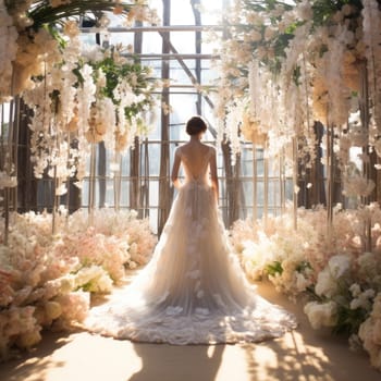 The bride at the perfect wedding. Wedding concept