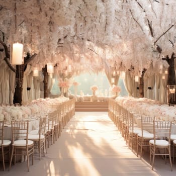 Wedding decoration. The concept of the perfect wedding