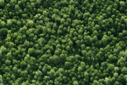 Top view of the green forest, seamless background