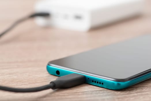 Using power bank for charging devices concept