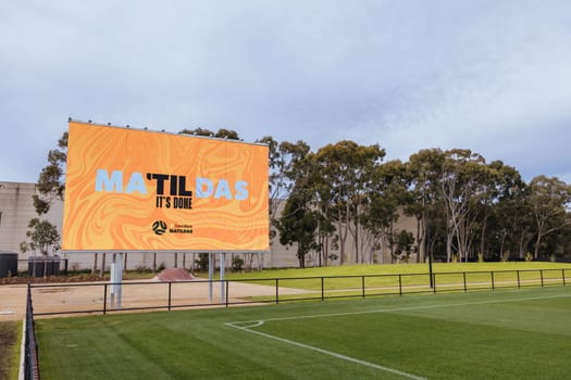 MELBOURNE, AUSTRALIA - JULY 03: Official opening of the Australian Matildas training facility and FIFA 2023 Women's World Cup squad announcement at La Trobe University on July 03, 2023 in Melbourne, Australia.