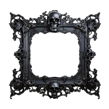 SKULL frame. skeleton head frame background