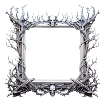 SKULL frame. skeleton head frame background