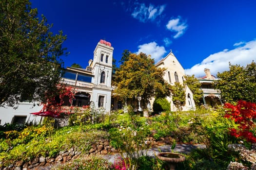 DAYLESFORD, AUSTRALIA - MAY 13, 2023: The Convent Daylesford in Daylesford on a cool spring morning in Victoria, Australia