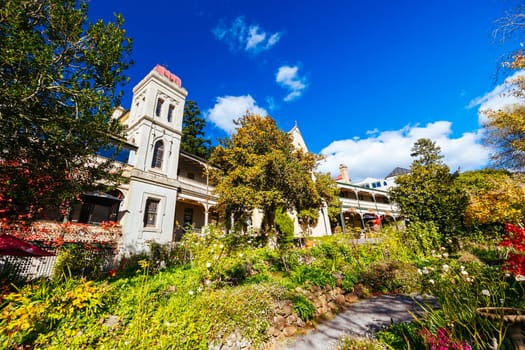 DAYLESFORD, AUSTRALIA - MAY 13, 2023: The Convent Daylesford in Daylesford on a cool spring morning in Victoria, Australia