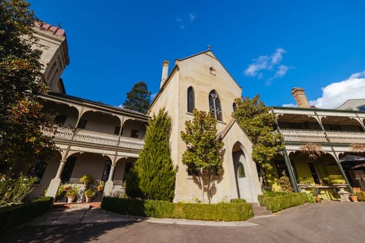 DAYLESFORD, AUSTRALIA - MAY 13, 2023: The Convent Daylesford in Daylesford on a cool spring morning in Victoria, Australia