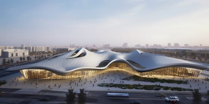 Astonishing Projects by Zaha Hadid Architects. Generative AI image AIG30.
