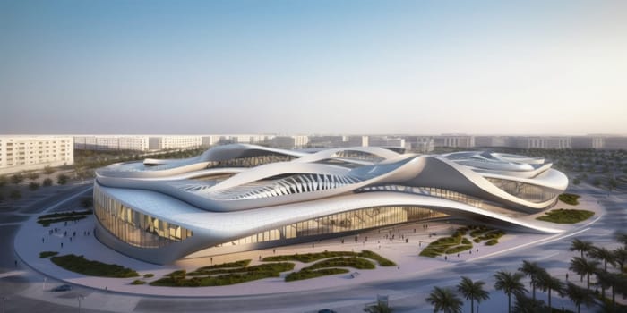 Astonishing Projects by Zaha Hadid Architects. Generative AI image AIG30.