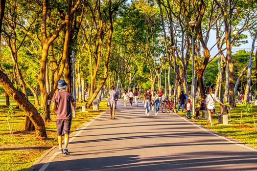 Jogging track in a park