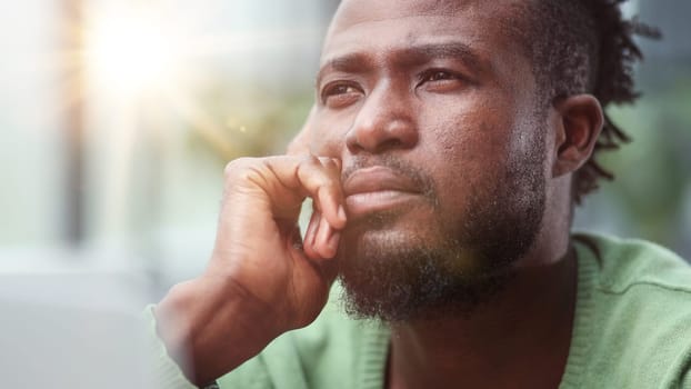 Pensive mixed race confident international company employee manager thinking of problem solution at office.