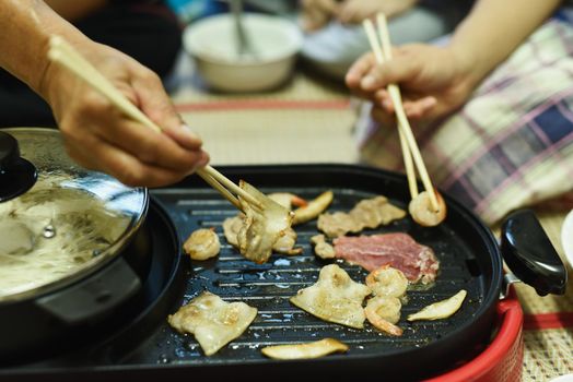 barbecue or Japanese style yakiniku