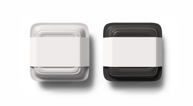 Takeaway Food Container Mock up. 3d illustration