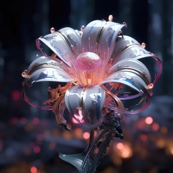 Sci-fi is a beautiful flower. Technology in nature