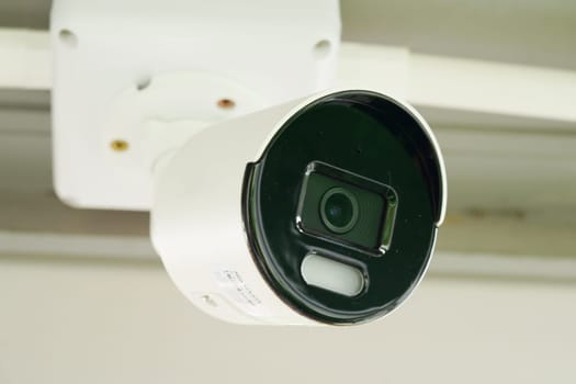 CCTV security camera system outdoor in private house or village, Closed Circuit Television System.