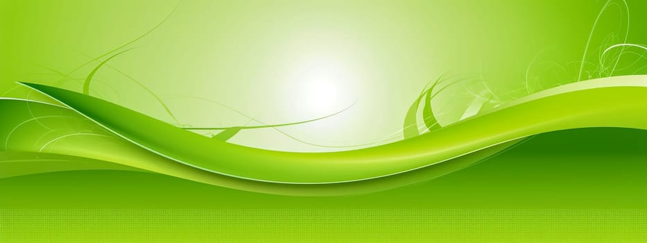 green energy, banner with copy space made with Generative AI. High quality illustration