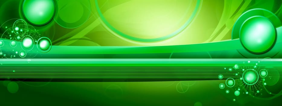 green energy, banner with copy space made with Generative AI. High quality illustration