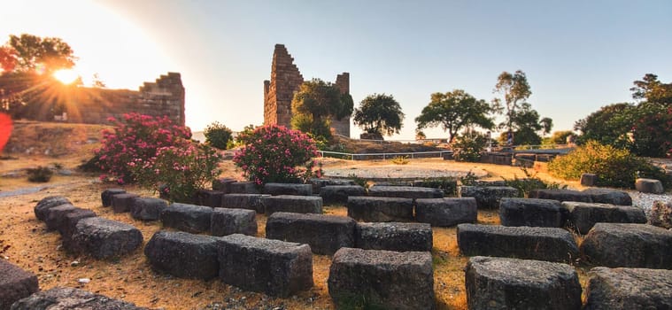 Myndos Gate, Halikarnassos, Bodrum, Mugla, Turkey. Ancient Myndos Gate in Bodrum, Turkiye. Historical sightseeing place for touristic visit. download photo