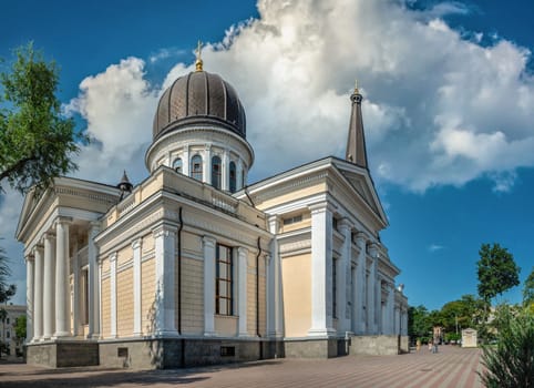 Odessa, Ukraine 22.06.2023. Odessa Cathedral Church on a sunny summer day