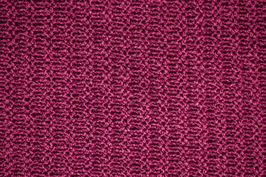 Knitted Fabric. Organic Woven Textile. Detail Jacquard Winter Background. Fiber Abstract Wool. Red Weave Thread. Nordic Warm Scarf. Cotton Canvas Material. Macro Knitted Wool.