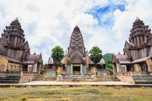 Ancient buddhist khmer temple in Angkor Wat complex, Cambodia